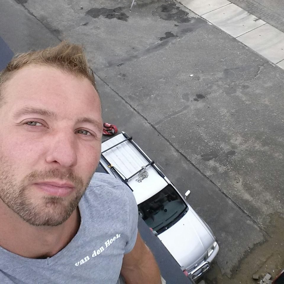 Bas van den Hoek op locatie